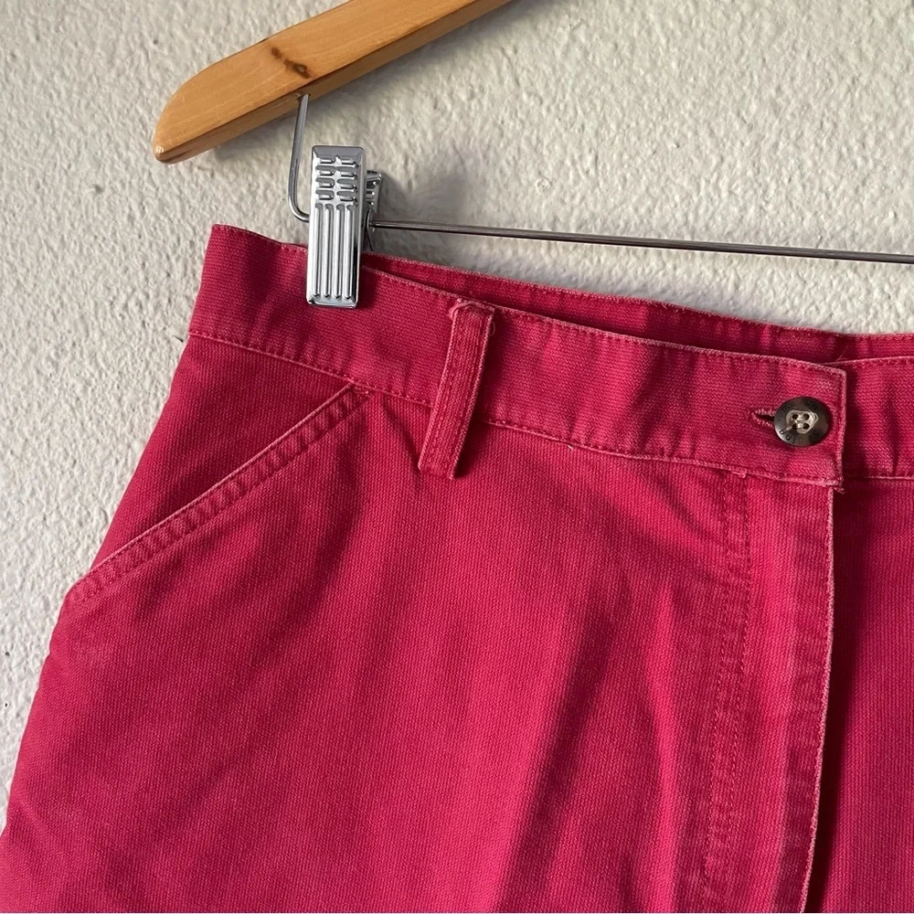 Marsh Landing Denim Cargo Shorts Women’s 14 Petite Red High Waisted 90s Casual - Picture 5 of 16